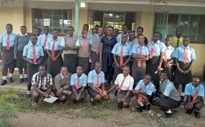 School girls in Kenya, benefiting from Dream.Believe.Repeat.