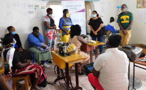 Cooking class at Women Like Us Center